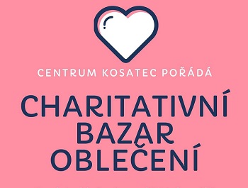 Charitativní bazar oblečení v Centru Kosatec Pardubice